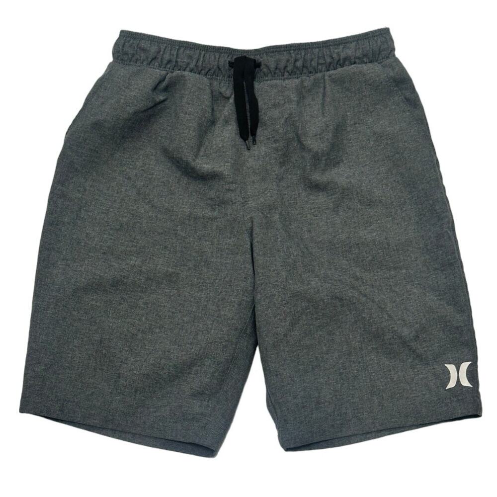Hurley Boys Gray Drawstring Pocket Shorts Size Youth Small